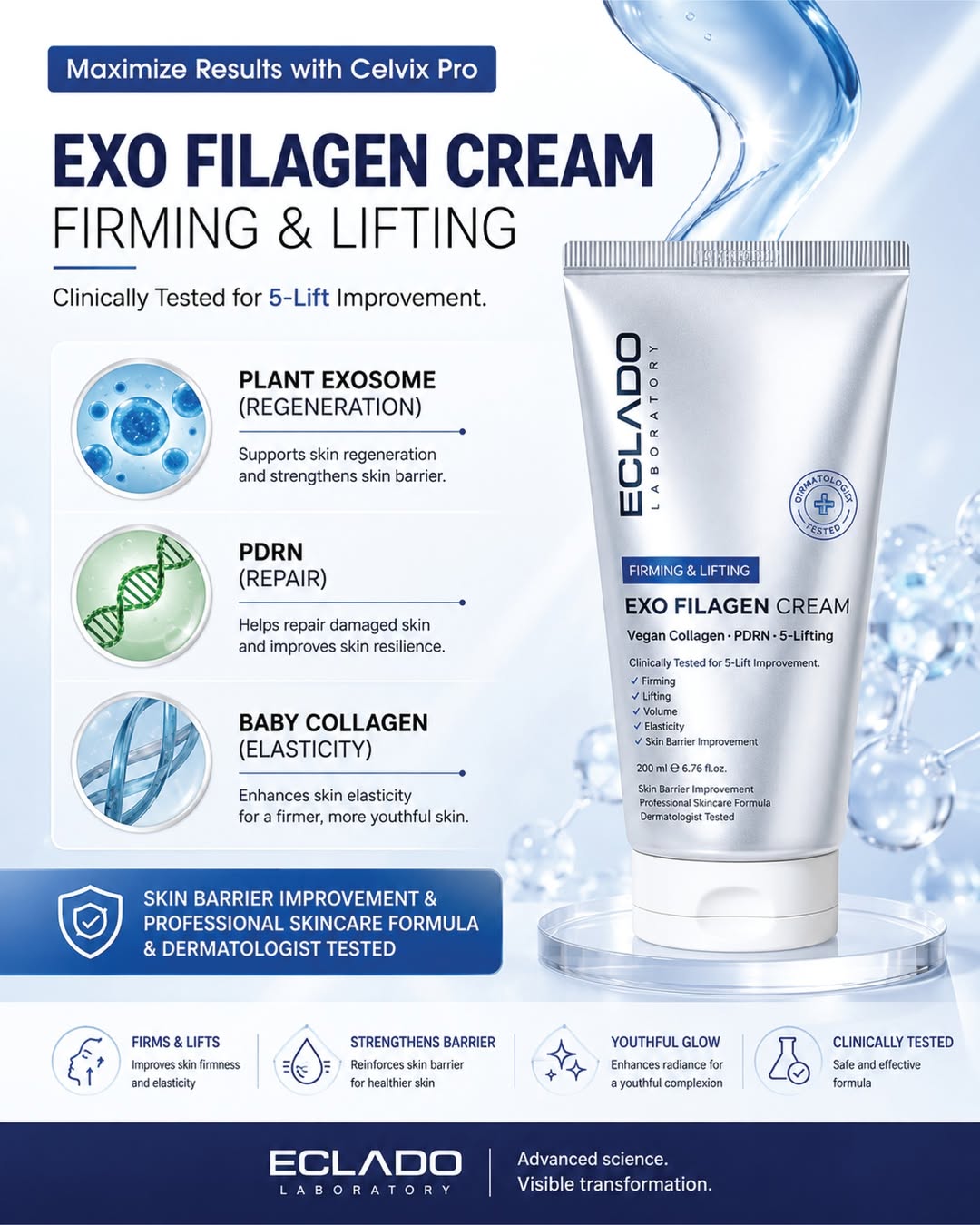 Eclado Laboratory Firming & Lifting  EXO FILAGEN CREAM